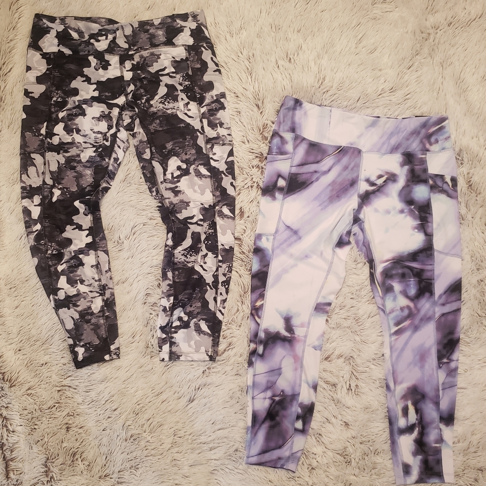 Avia Women's Active Leggings - XL -  Set of 2 - New with Tags